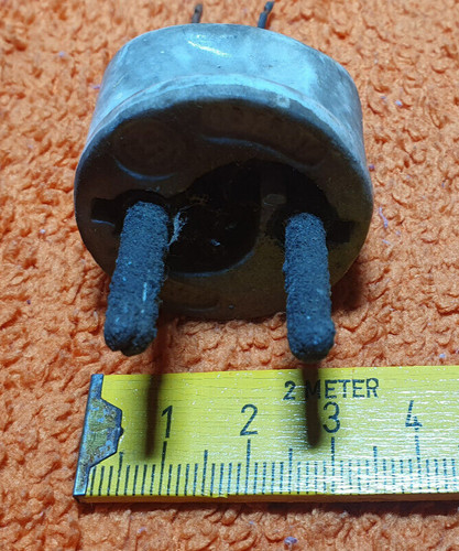 Stecker polig porzelan - 2-polig,