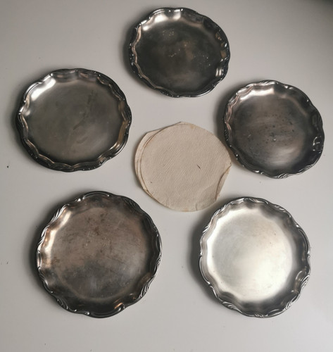 Versilberte untersetzer von - untersetzer,
