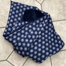 Alpenfleece stoff blau sterne - alpenfleece,