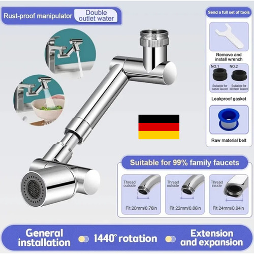 Drehbarer wasserhahn aufsatz - drehbarer,