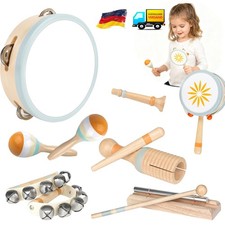 Musikinstrumente für Kinder Kinderspielzeug ab 2 Jahre Holzspielzeug Schlagzeug