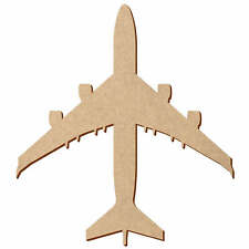 MDF Jumbo-Jet V1 Flugzeug - Deko Basteln 5-50cm