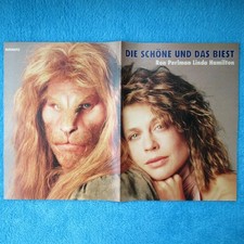 Die Schöne und das Biest Linda Hamilton POSTER BRAVO 2 Seiten EMF