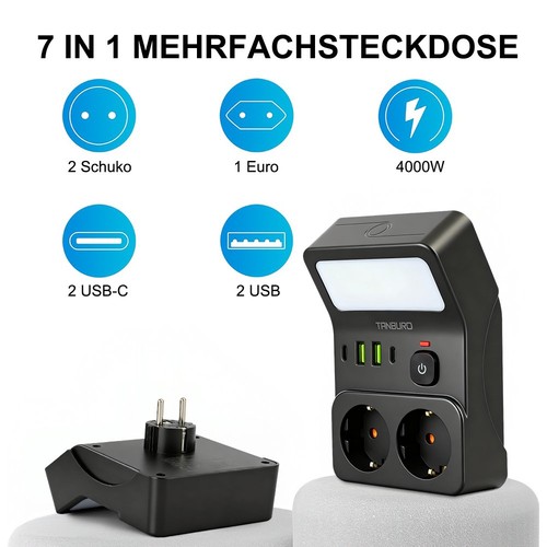 Steckdosenleiste fach usb - 4,