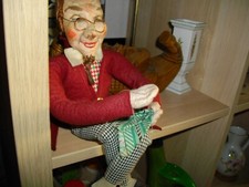 Puppe "Schneider Wippel" sehr alt, nicht f. Kinder