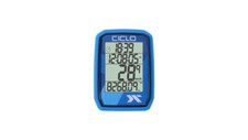 CICLOSPORT Fahrradcomputer "Protos 205" blau, 4-Zeilen-Display, ohne Tasten