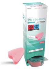 18 Joydivision Soft Tampons mini 6x3 Stück, fadenlos Schwamm Sauna Sport Sex