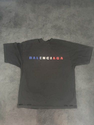 Balenciaga distressed logo - balenciaga,
