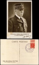 Frankreich Armee Frankreich Militaire France Porträt 1941 gel. Sonderstempel