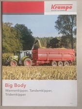 KRAMPE Big Body Wannenkipper Muldenkipper Kipper Prospekt Traktor Schlepper