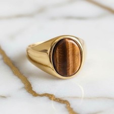 Tigerauge ring edelstein - ring,