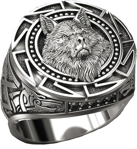 Herren ring edelstahl - herren, viking