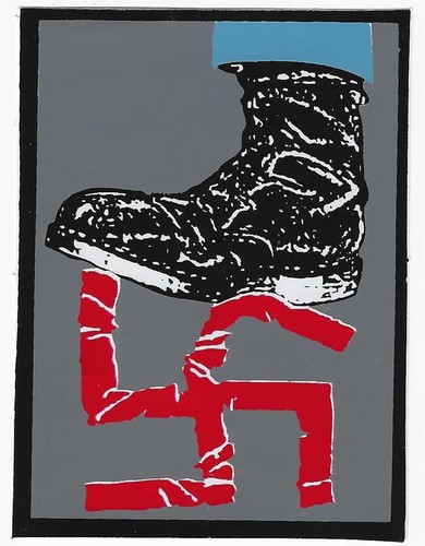 Anti nazi combat boots - nazi,
