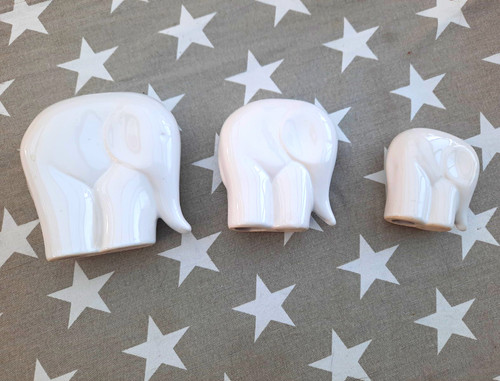 3er set keramik - keramik, elefant