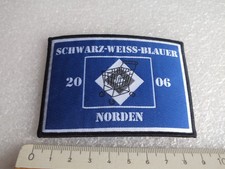 HAMBURGER SV - HSV Aufnäher - SCHWARZ - Weiß - BLAUER NORDEN - Nr.4