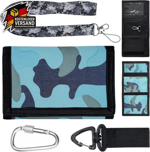 Slim camouflage geldbörse - camouflage,