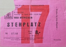 Ticket   SV Eintracht Trier 05 - TSV 1860 München     2. Bundesliga-Süd  1978/79