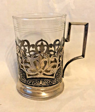 russisches Teeglas  875er Silber