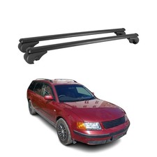 Dachträger für VW Passat Variant 1997-2005 Gepäckträger Grundträger Alu Schwarz