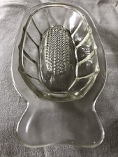 Zitronen-Obstreibe aus Glas oval 21 x 9,5  Gemüsereibe Schale m Reibefläche Nr 2