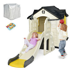 Kinderrutsche Kinder Spielhaus Spielplatz Outdoor Kinderhäuschen Gartenhaus