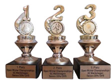 3 Sport-Pokale für viele Sportarten verfügbar, mit Ihrer Wunschgravur