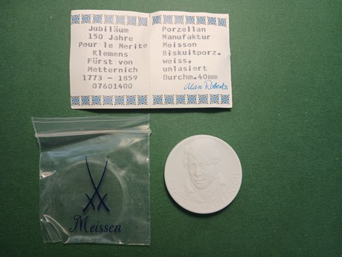Medaille porzellan meissen - medaille,