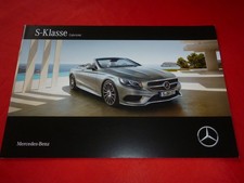 MERCEDES A217 S-Klasse Cabriolet S 500 AMG S 63 4MATIC Prospekt Brochure 2015
