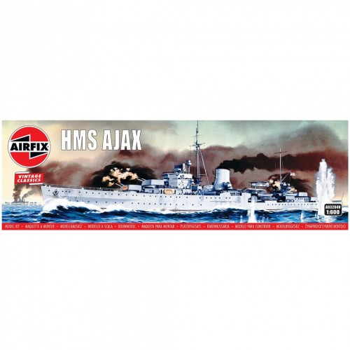 Airfix hms ajax - ajax, vintage