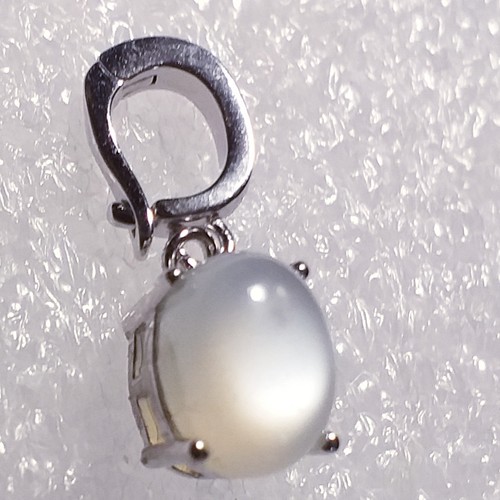 Echter weißer mondstein clip - weißer,