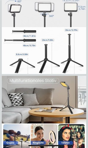 Videoleuchte led 2er - videoleuchte,