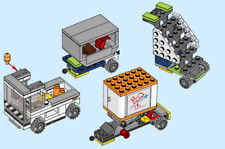 Lego Gepäck/Catering-Trailer & Flugzeugtreppe aus 60367 Passagierflugzeug, NEU