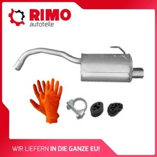 für Ford Ka 1.2 16V 51kW (2008-2012) Endschalldämpfer Mit Montagesatz Auspuff