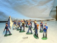 Zinnfiguren Soldaten Blaues Regiment 13 Figuren Zinn
