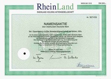 RheinLand Holding 1993 Neuss Aachen Köln Mailand Amsterdam 200 DM Sal Oppenheim