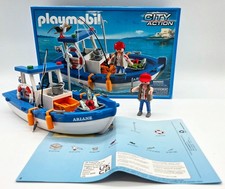 Playmobil 5131 City Action Fischkutter Bootfischer Boot Schiff Fischer