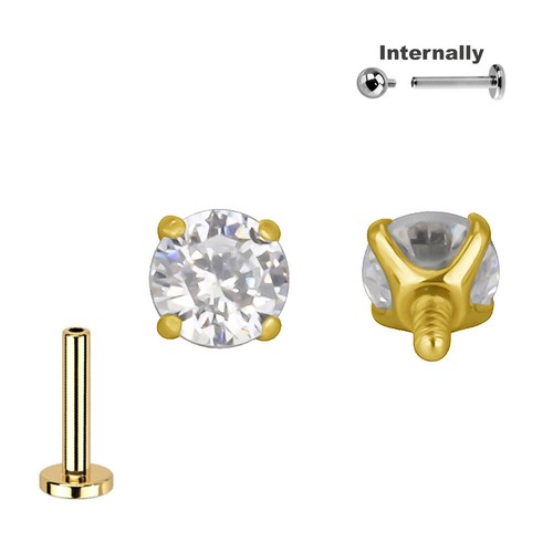 2mm titan labret runder - titan,