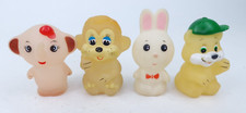Clone Glo Pals Friends Glow Vintage 1980s Bundle Lot Elephant Bear Bunny Monkey