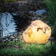 esotec Leuchtstein LED-Solar-Stein Solarleuchte Gartenleuchte IP44 außen 102675