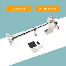 12V Fanfare Hupe Druckluft Horn Signalhorn Edelstahl Druckluftfanfare PKW LKW DE