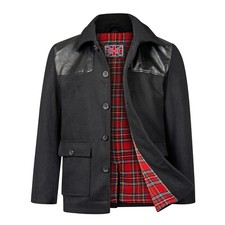 Donkey Jacke Herren Vintage Skinhead Punk MOD Outdoor Arbeit Winter Warm Wollmantel