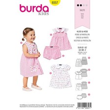 Schnittmuster für Kleid mit Bubikragen und Knopfverschluss, Höschen