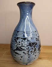 Studiokeramik Vase blau