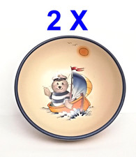 Lustige Kinder Brei Schale Seehund mit Boot 2er-Set Handarbeit Geschenk-Idee