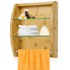 Wandregal Holz Saunaregal Aufbewahrungsregal Regal Bad Flur Hängeregal schmal