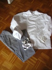 Picobello Herren Kochkleidung Hose Gr. 98 + Jacke Gr. 56 + Kappe + Ersatzknöpfe