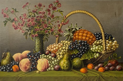 ölbild stillleben mit - stillleben,