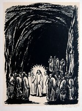 Gustav Adolf Schaffer 1881-1937: Der auferstandene Christus vor den Jüngern 1920