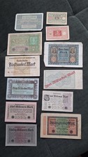 Reichsbanknoten Konvolut