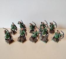 Warhammer Fantasy ToW Waldelfen Wood Elves 10x Waldelfenkrieger bemalt